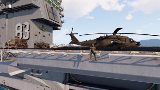 USS Freedom - Tanoa, some South Pacific archipelago map