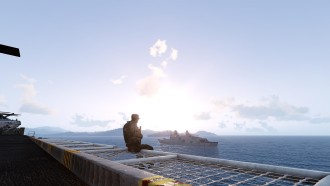 USS Freedom - Tanoa, some South Pacific archipelago map